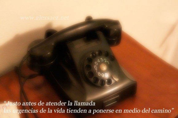 Justo antes de atender